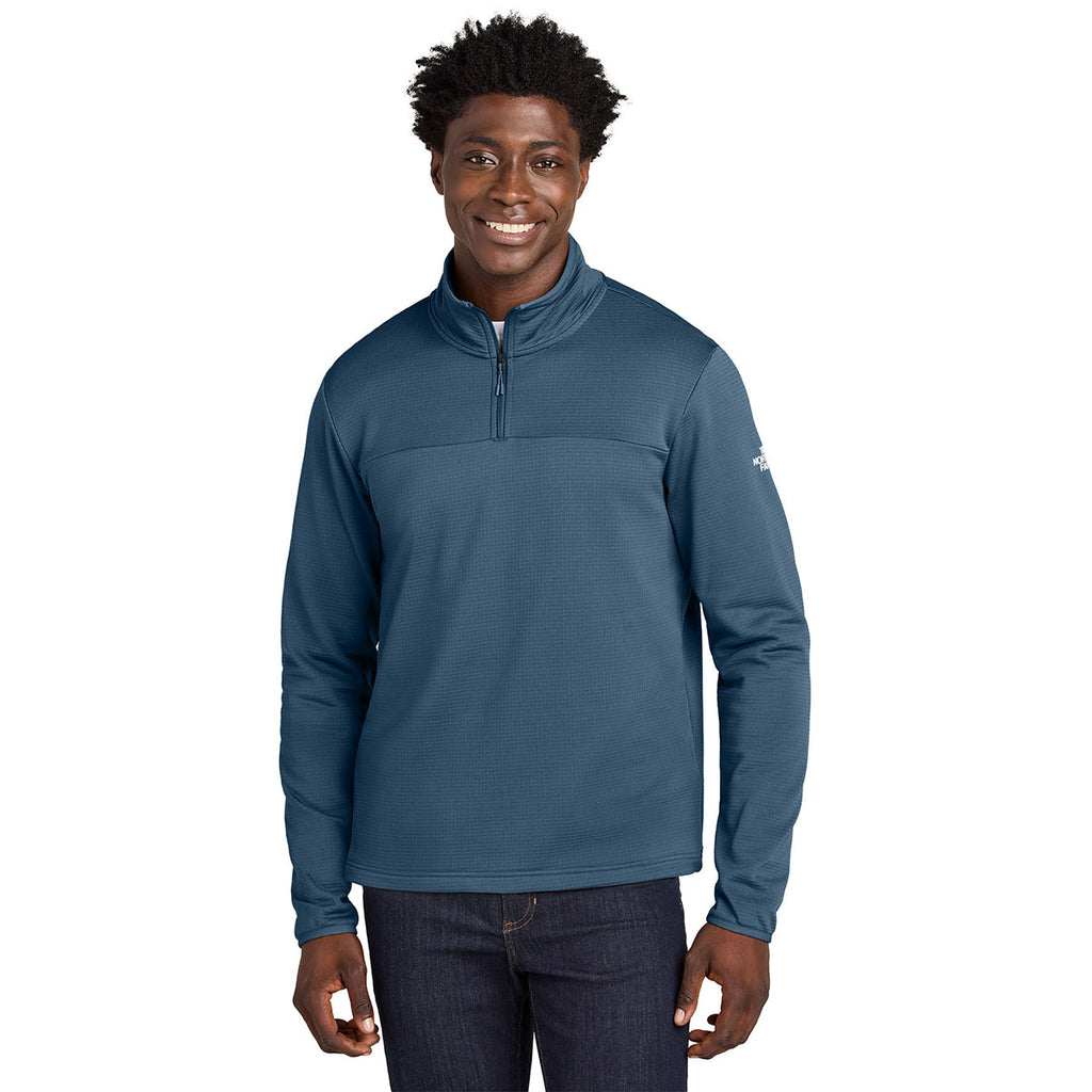 The North Face Men's Shady Blue Aim 1/4-Zip Fleece