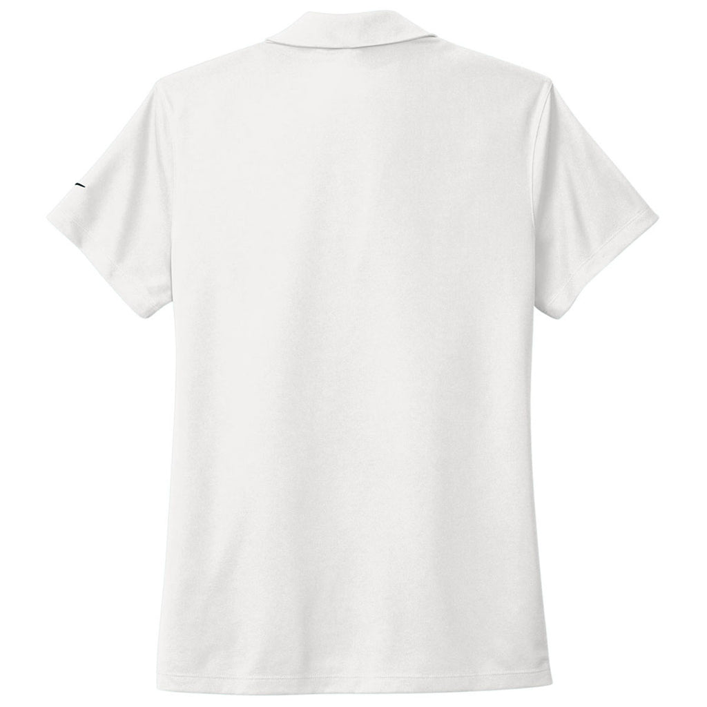 Nike Women's White Dri-FIT Micro Pique 2.0 Polo