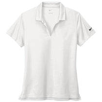 Nike Women's White Dri-FIT Micro Pique 2.0 Polo