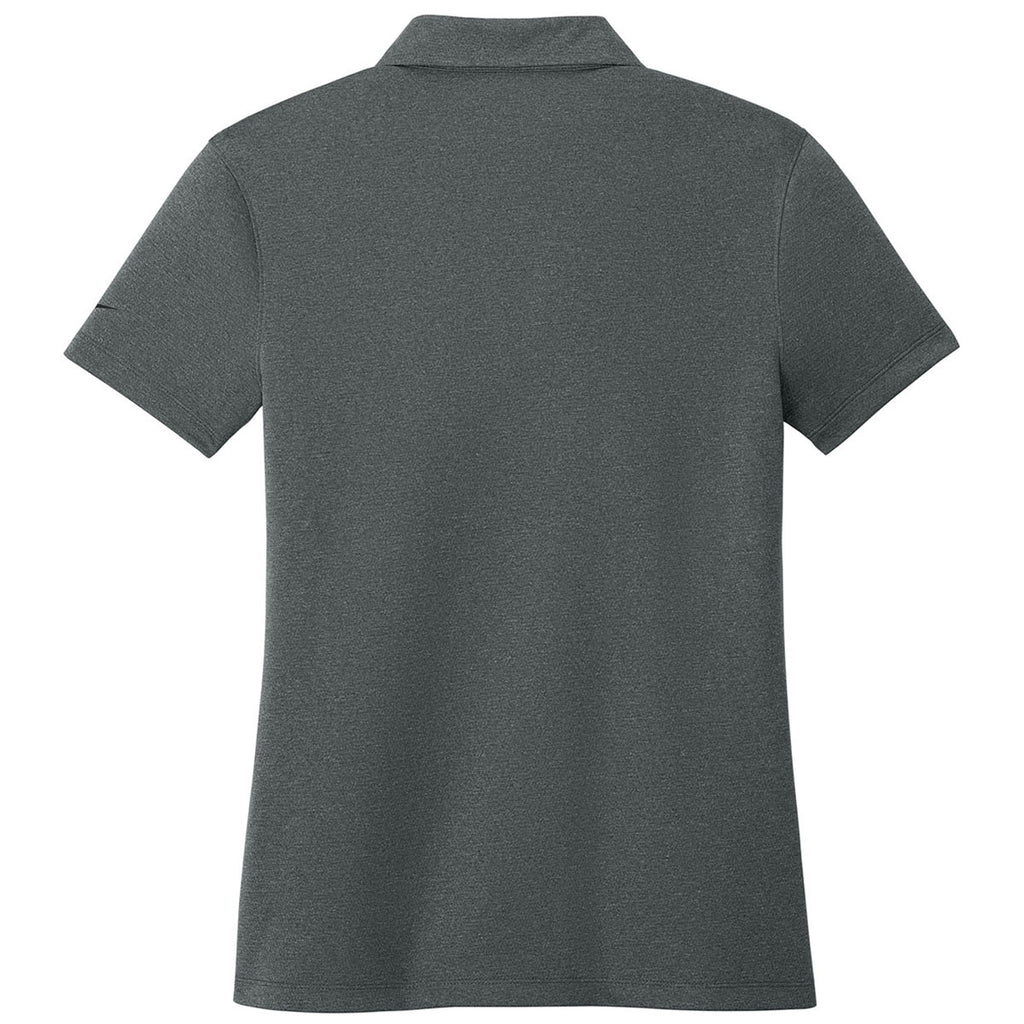 Nike Women's Anthracite Heather Dri-FIT Smooth Heather Polo