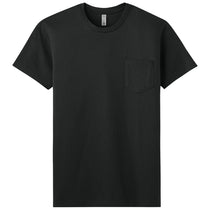 Next Level Men's Black Cotton Pocket Tee