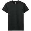 Next Level Men's Black Cotton Pocket Tee