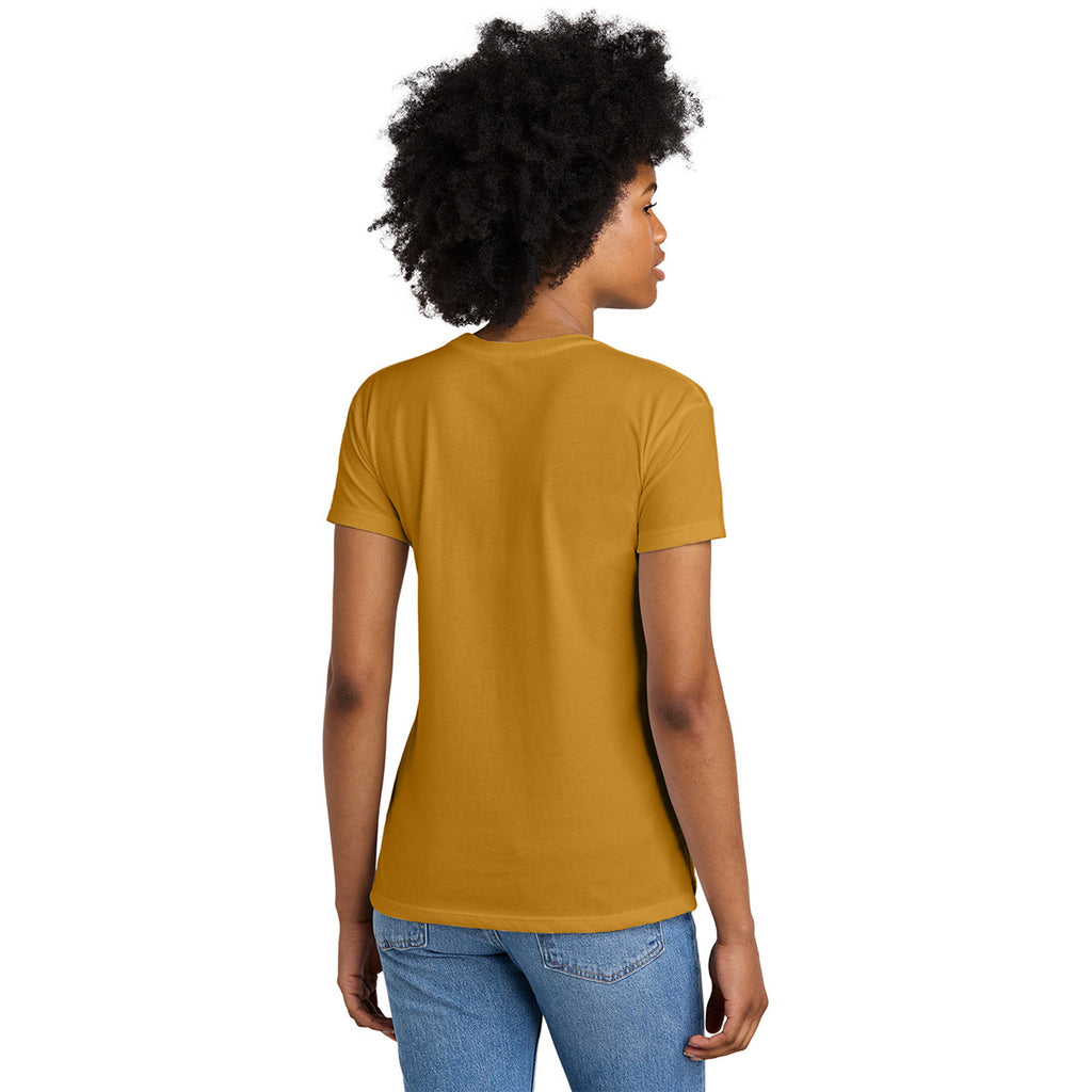 Next Level Women's Antique Gold CVC Relaxed Tee