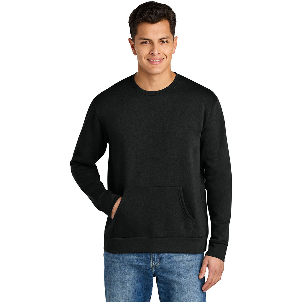Next Level Men's Black Santa Barbara Pocket Sweatshirt