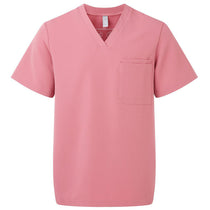 Onna Men's Calm Pink Limitless V-Neck Stretch Scrub Top
