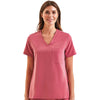 Onna Women's Calm Pink Limitless V-Neck Stretch Scrub Top