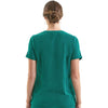 Onna Women's Clean Green Invisible V-Neck Stretch Scrub Top