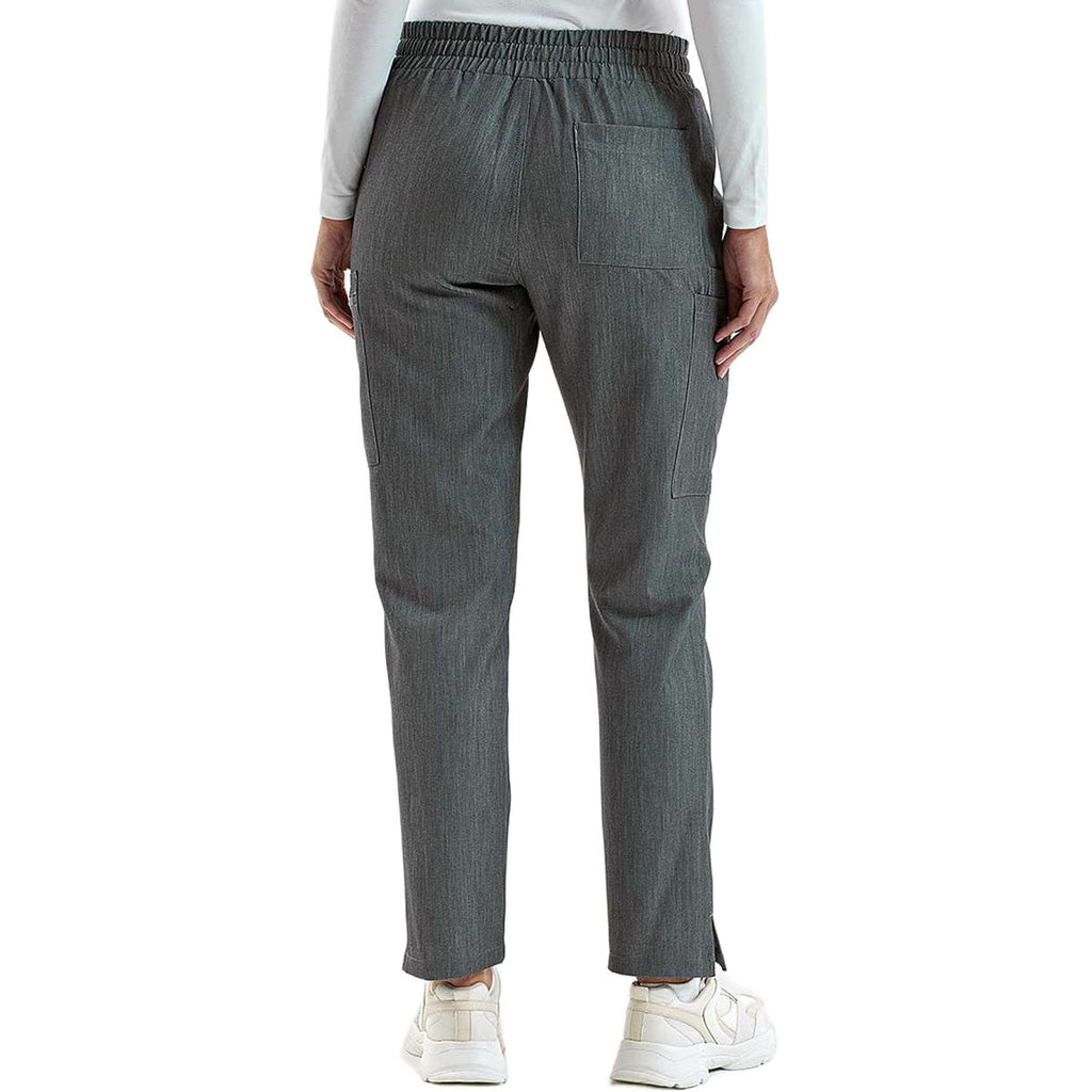 Onna Women's Dynamo Grey Relentless Stretch Cargo Scrub Pants