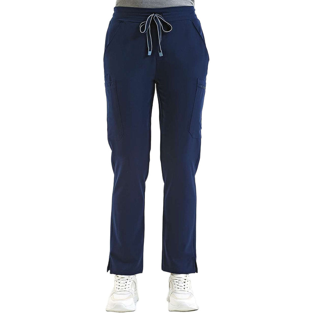 Onna Women's Navy Relentless Stretch Cargo Scrub Pants
