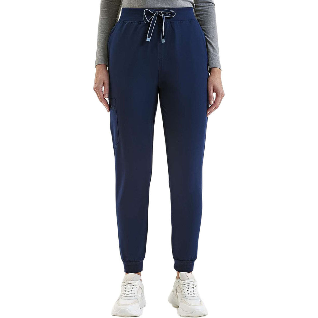 Onna Women's Navy Energized Stretch Jogger Scrub Pants