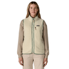 Patagonia Women's Natural w/Ellwood Green Retro Pile Fleece Vest