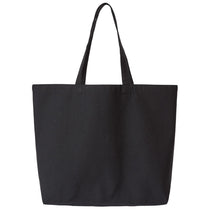 OAD Recycled Black Jumbo Recycled Midweight Gusseted Canvas Tote