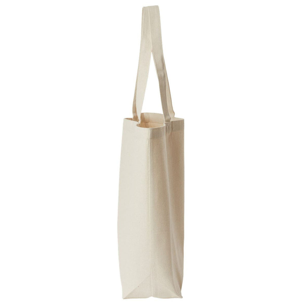 OAD Recycled Natural Jumbo Recycled Midweight Gusseted Canvas Tote