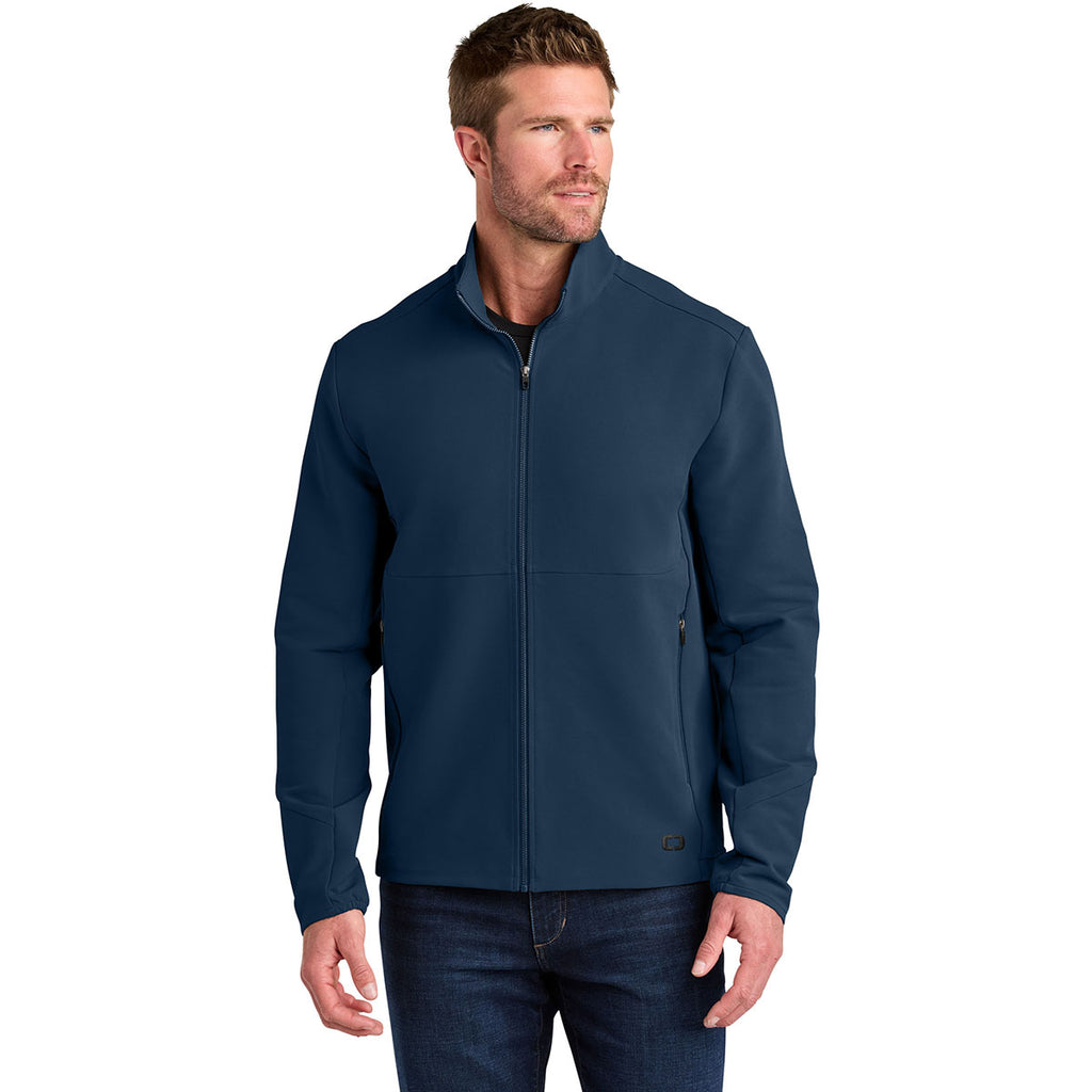 OGIO Men's River Blue Navy Kinetic Soft Shell