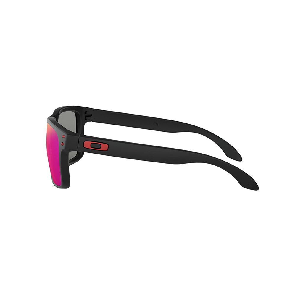 Oakley Matte Black with Positive Red Iridium Lens Holbrook Sunglasses