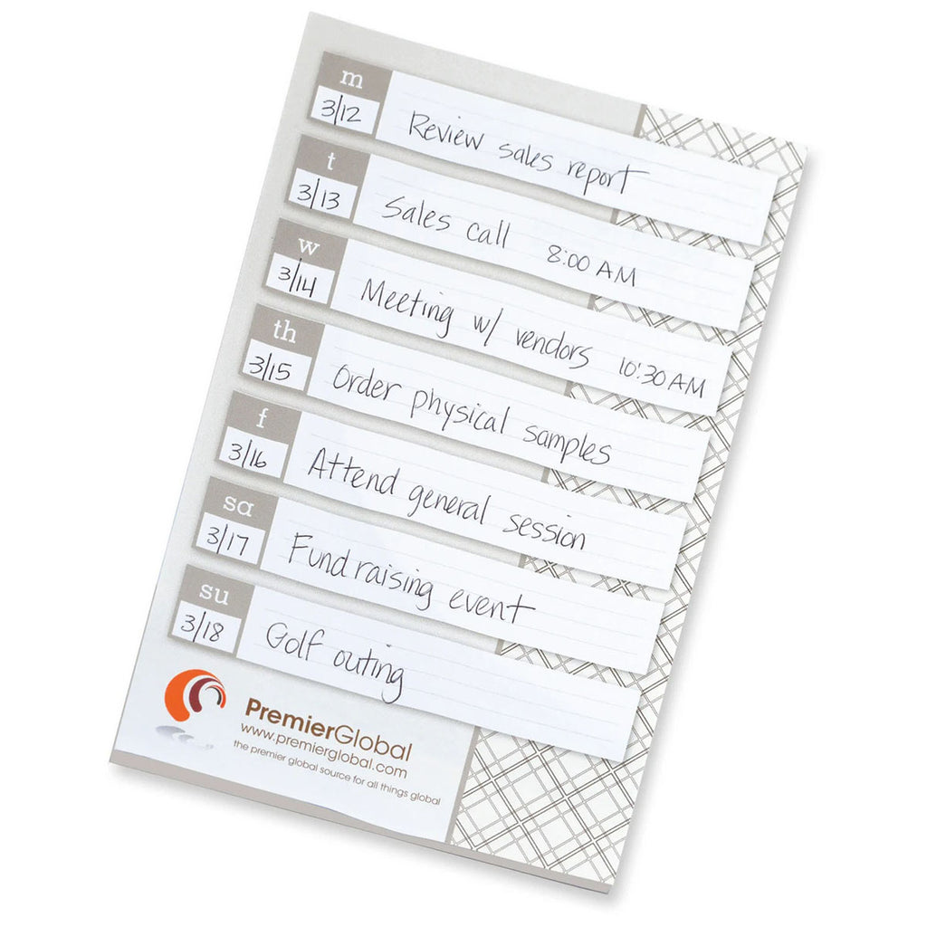 Souvenir White Sticky Note 6" x 9" Large Pad, 25 sheet