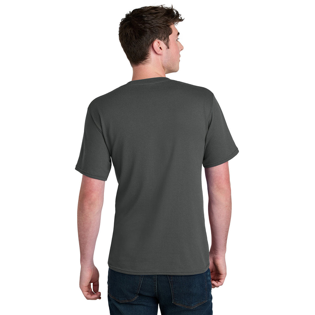 Port & Company Men's Charcoal Core Blend Recycled Tee