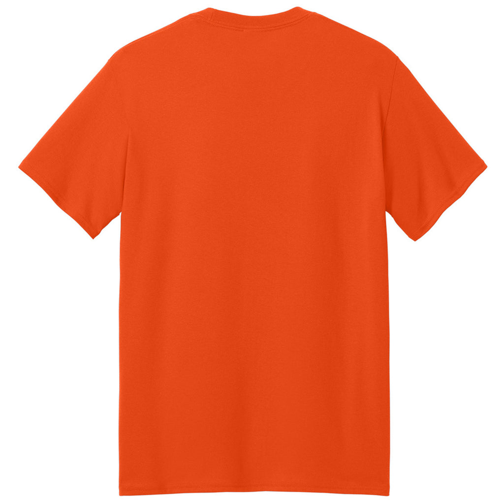 Port & Company Men's Orange Core Blend Recycled Tee