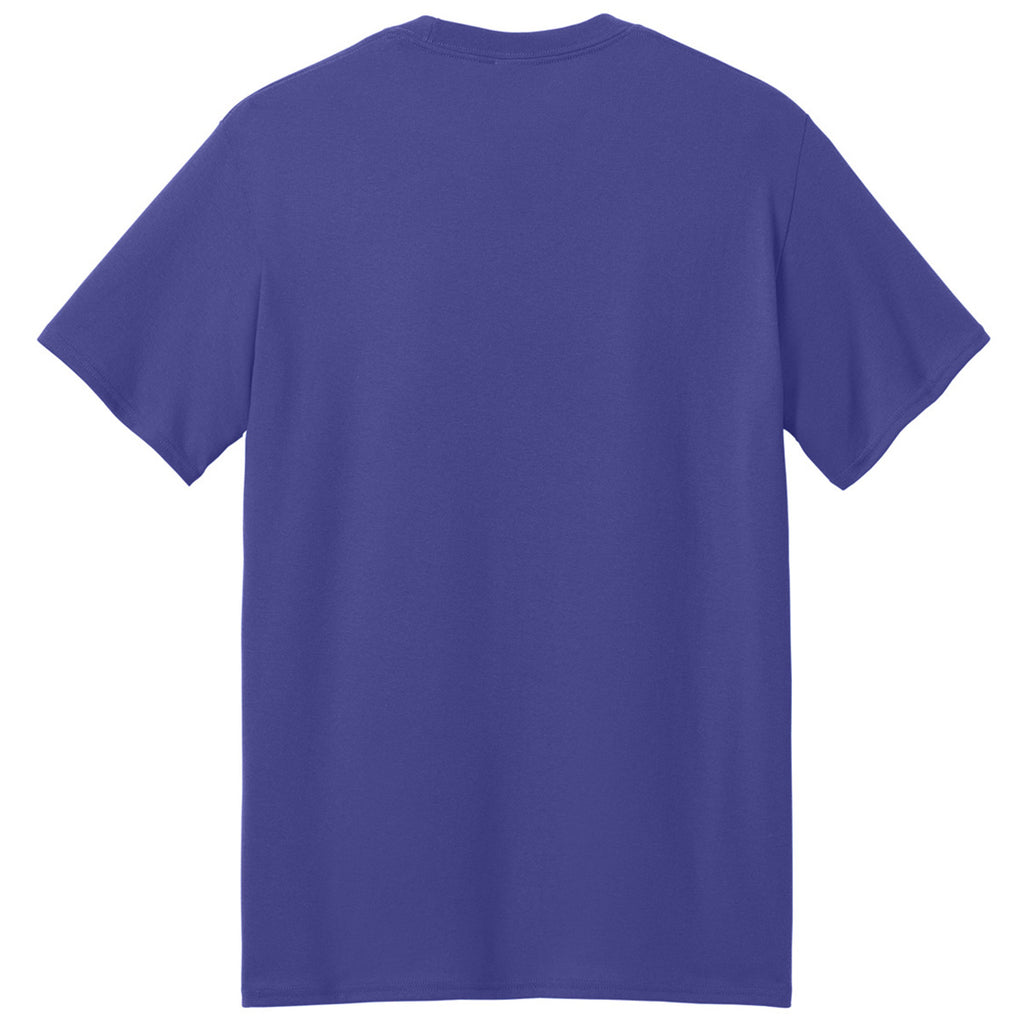 Port & Company Men's Purple Core Blend Recycled Tee