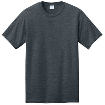 Port & Company Unisex Dark Heather Grey CVC Tee