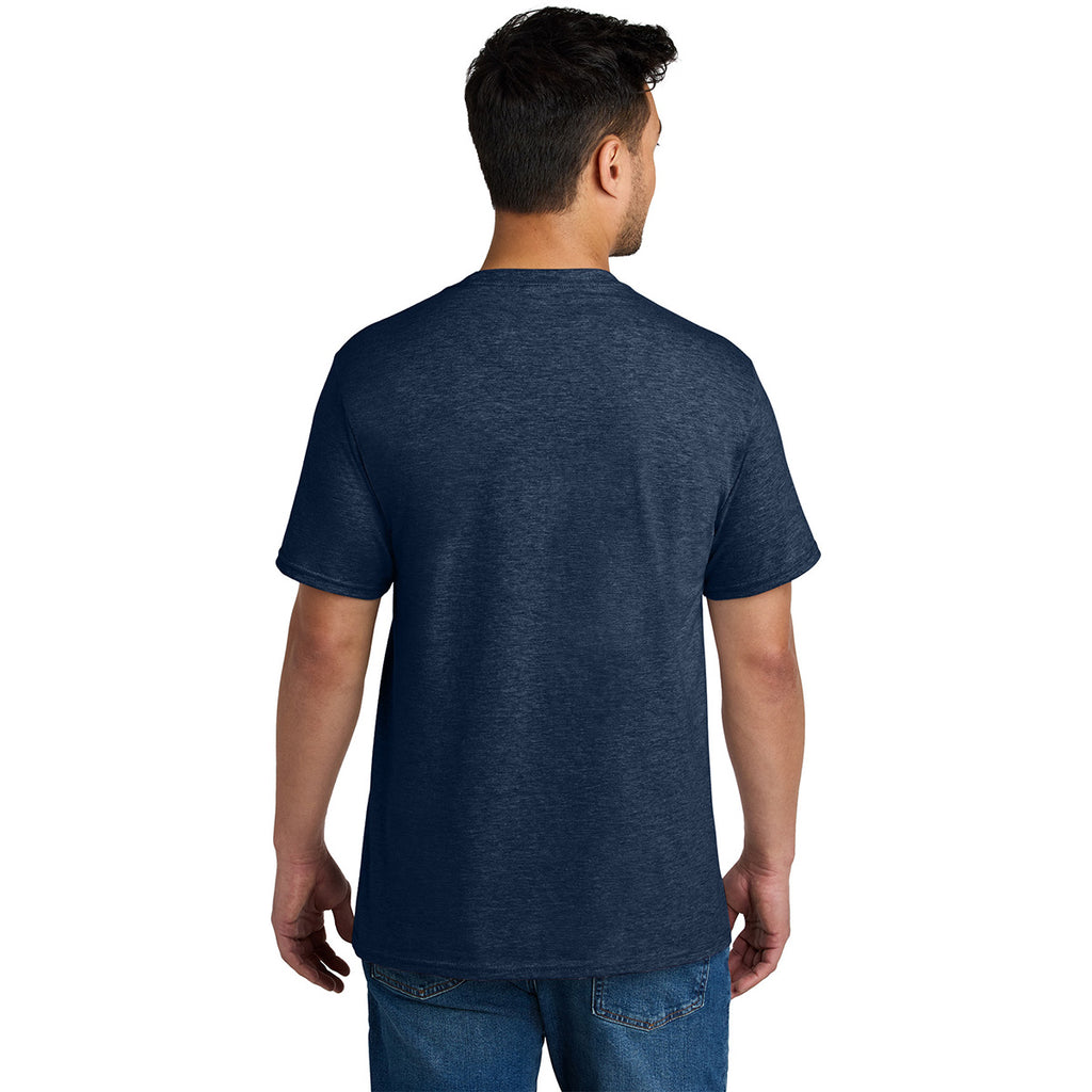 Port & Company Unisex Team Navy Heather CVC Tee