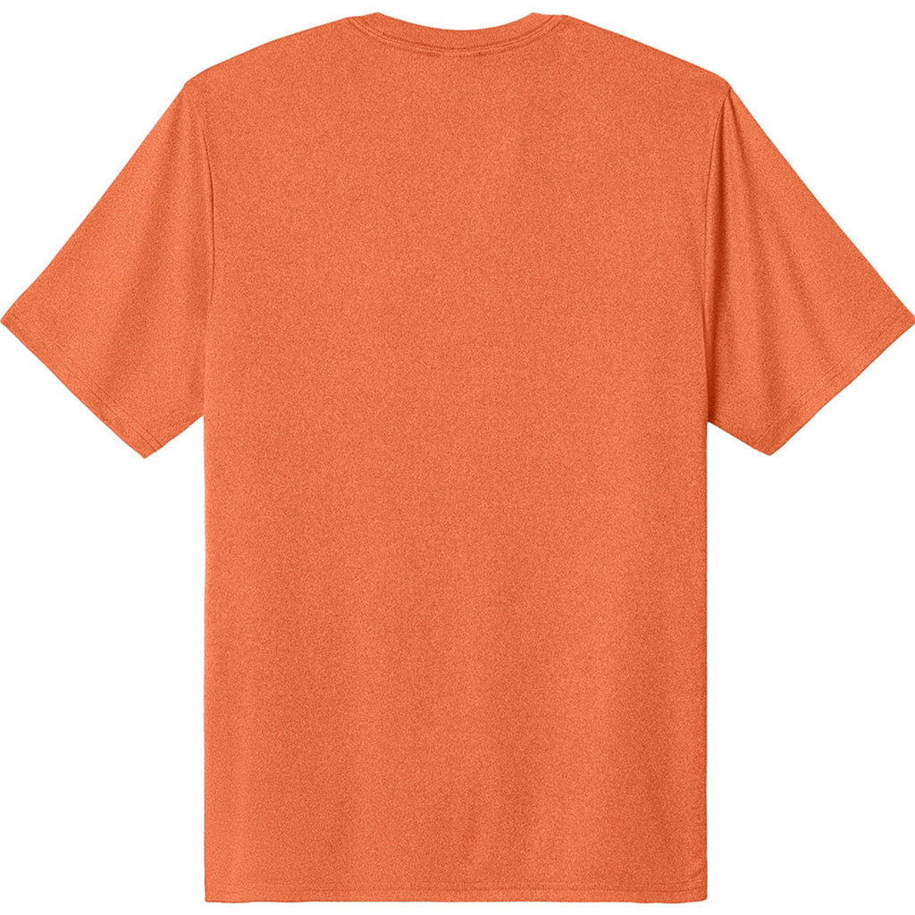 Port & Company Men's Deep Orange Heather Heather Performance Tee