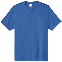 Port & Company Men's True Royal Heather Heather Performance Tee