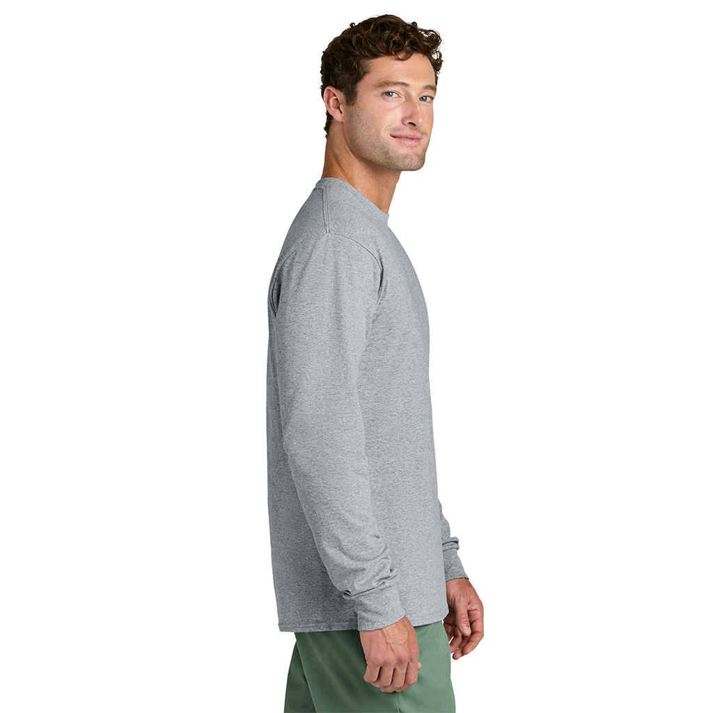 Port & Company Men's Athletic Heather Long Sleeve Core Cotton Tee