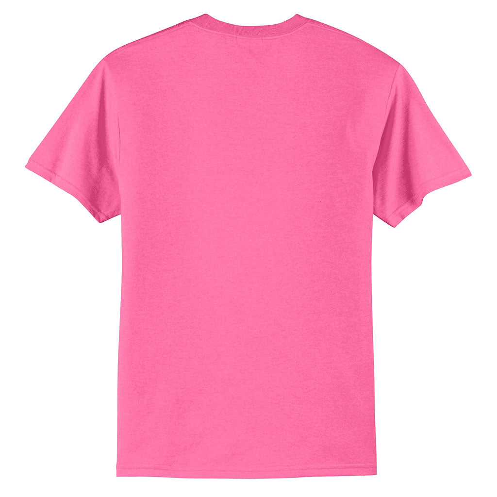 Port & Company Men's Neon Pink Core Blend Tee