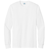Port & Company Men's White Long Sleeve Essential Tee