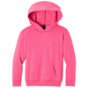Port & Co. Youth Neon Pink Easy Fleece Pullover Hooded Sweatshirt