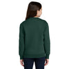Port & Company Youth Dark Green Core Fleece Crewneck Pocket Sweatshirt