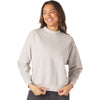 Glyder Women's Ash Grey Vintage Oversized Crew