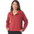 Glyder Women's Brick Red Daily Scuba Quarter Zip