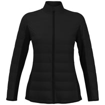 Perry Ellis Women's Caviar Black Fulll-Zip Puffer Jacket