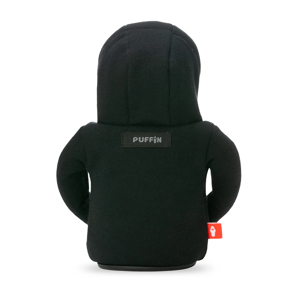 Puffin Drinkwear Black, Cool Gray Hoodie Can Cooler