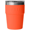 YETI Papaya Rambler 16 oz Stackable Cup with Lid