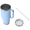 YETI Big Sky Blue Rambler 42 oz Mug with Straw Lid