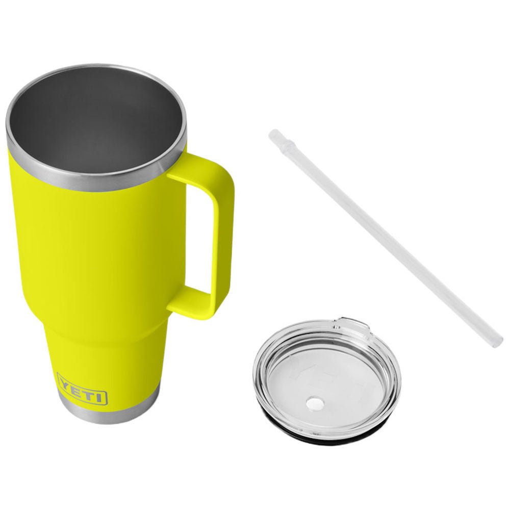 YETI Firefly Yellow Rambler 42 oz Mug with Straw Lid