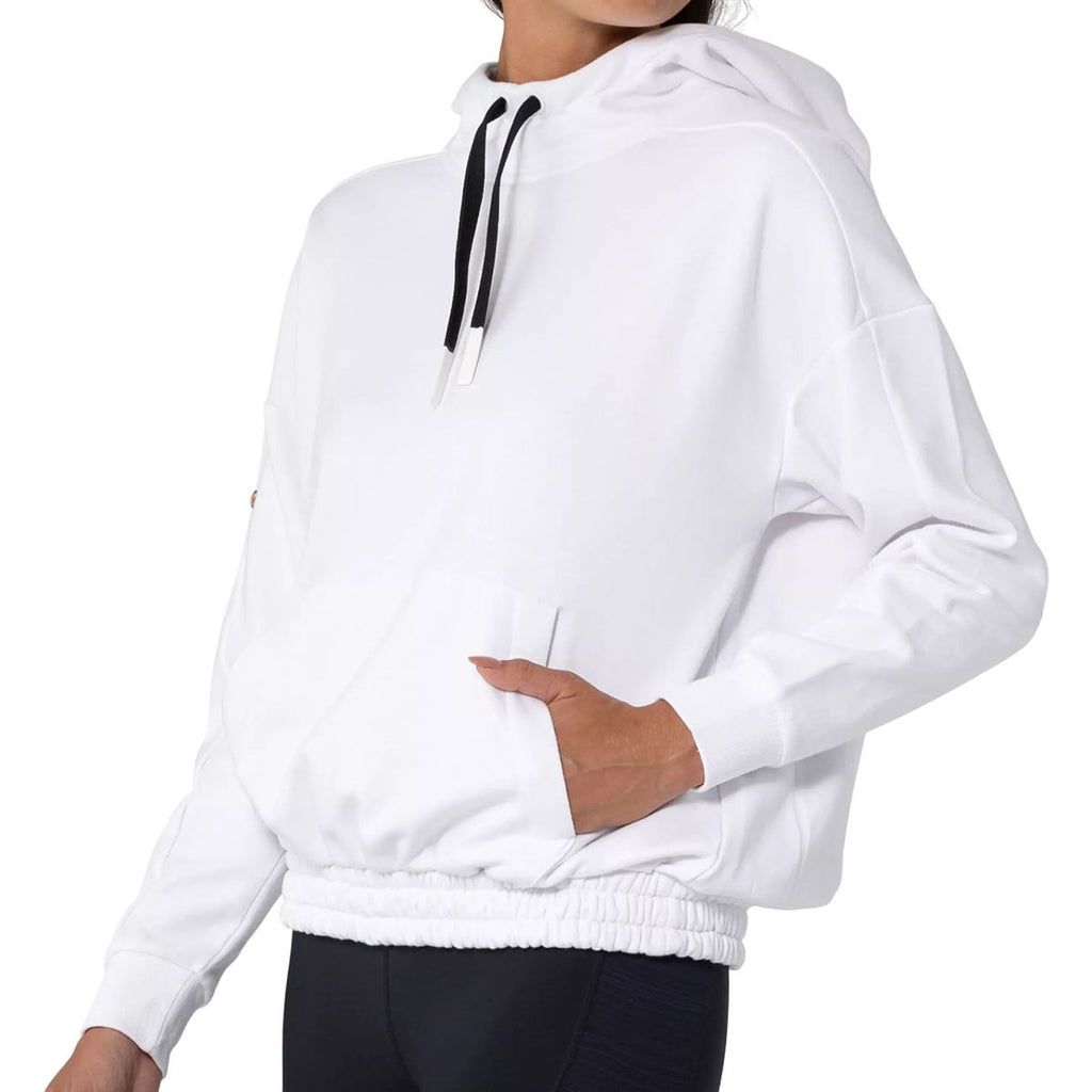 Levelwear Women's White Waterfall Hoody