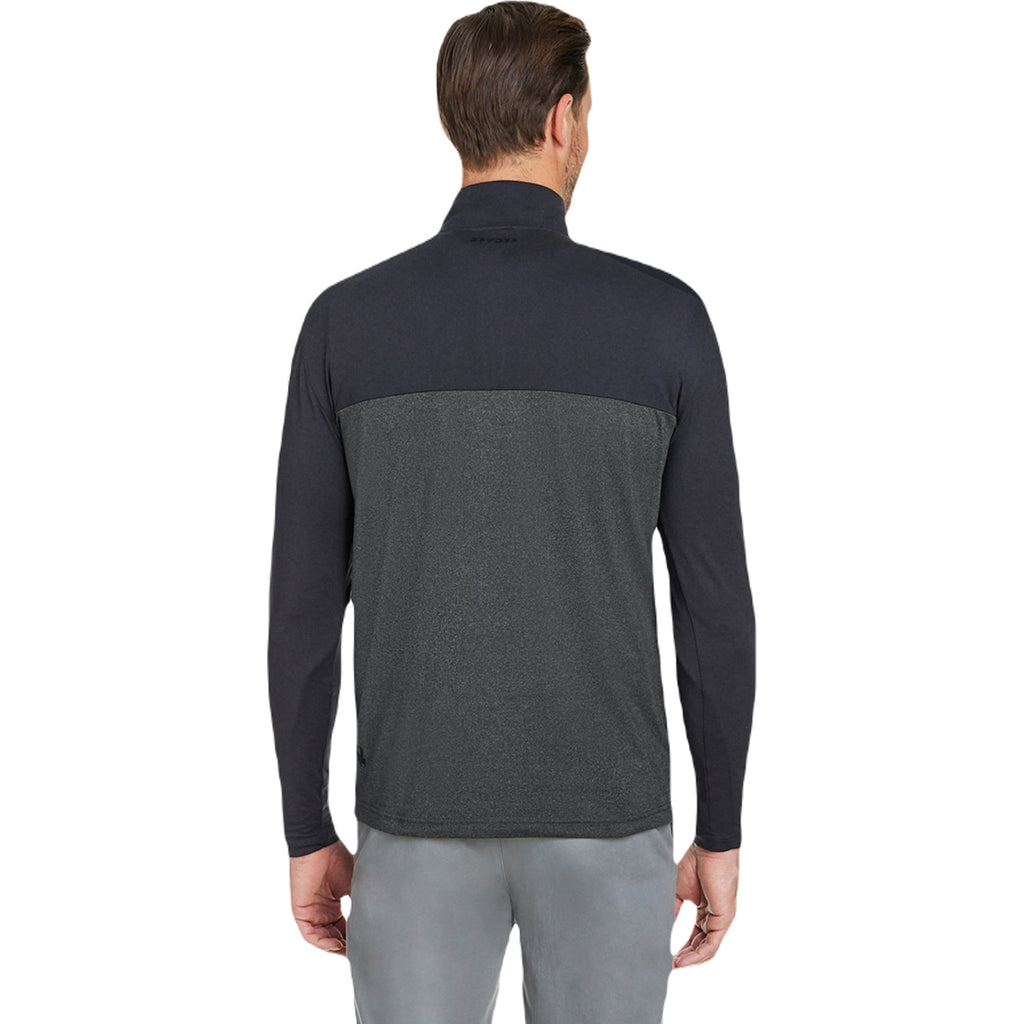 Spyder Men's Black/Black Frost Spyre Flex Colorblock Quarter-Zip