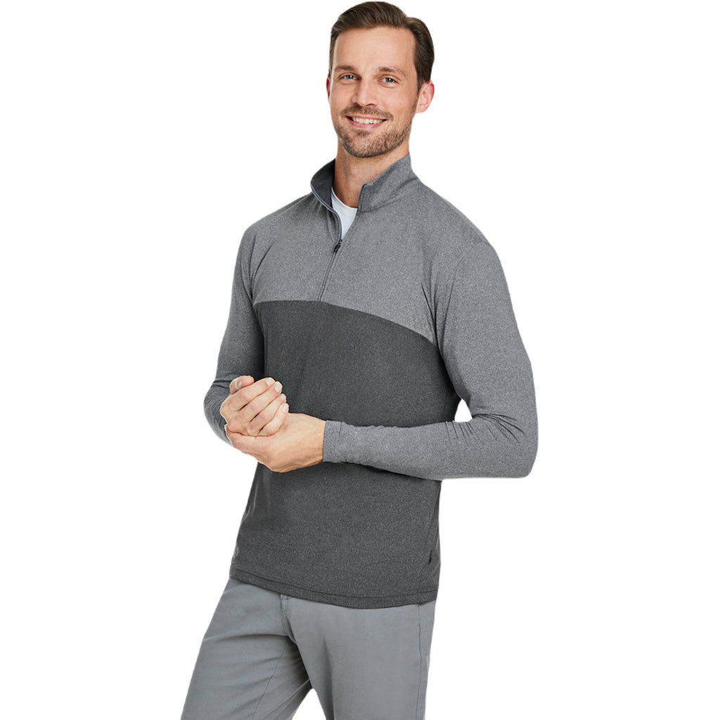 Spyder Men's Polar Frost/Black Frost Spyre Flex Colorblock Quarter-Zip