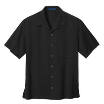 Port Authority Men's Black Easy Care Camp Shirt