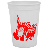 Garyline White Cups-on-the-Go Stadium Cup - 12 oz.