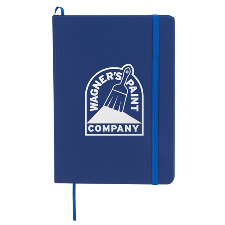 Bullet Blue 5'' x 7'' FSC Mix Snap Elastic Closure Notebook