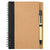 Bullet Black 5'' x 7'' Eco-Friendly Spiral Notebook with Pen