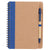 Bullet Blue 5'' x 7'' Eco-Friendly Spiral Notebook with Pen