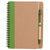 Bullet Green 5'' x 7'' Eco-Friendly Spiral Notebook with Pen