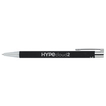 Bullet Black Maxi Recycled Aluminum Soft Touch Gel Pen