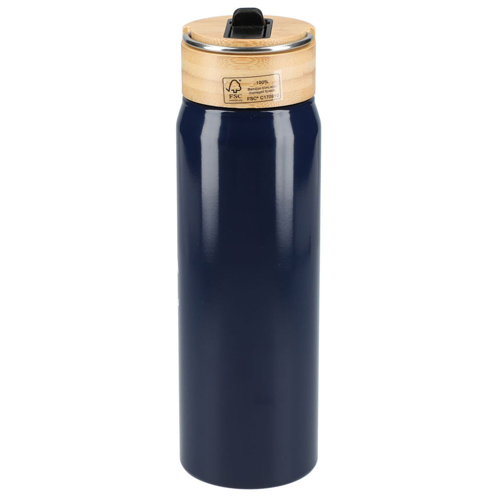 Bullet Navy Billy 26oz Eco-Friendly Aluminum Bottle With FSC Bamboo Lid